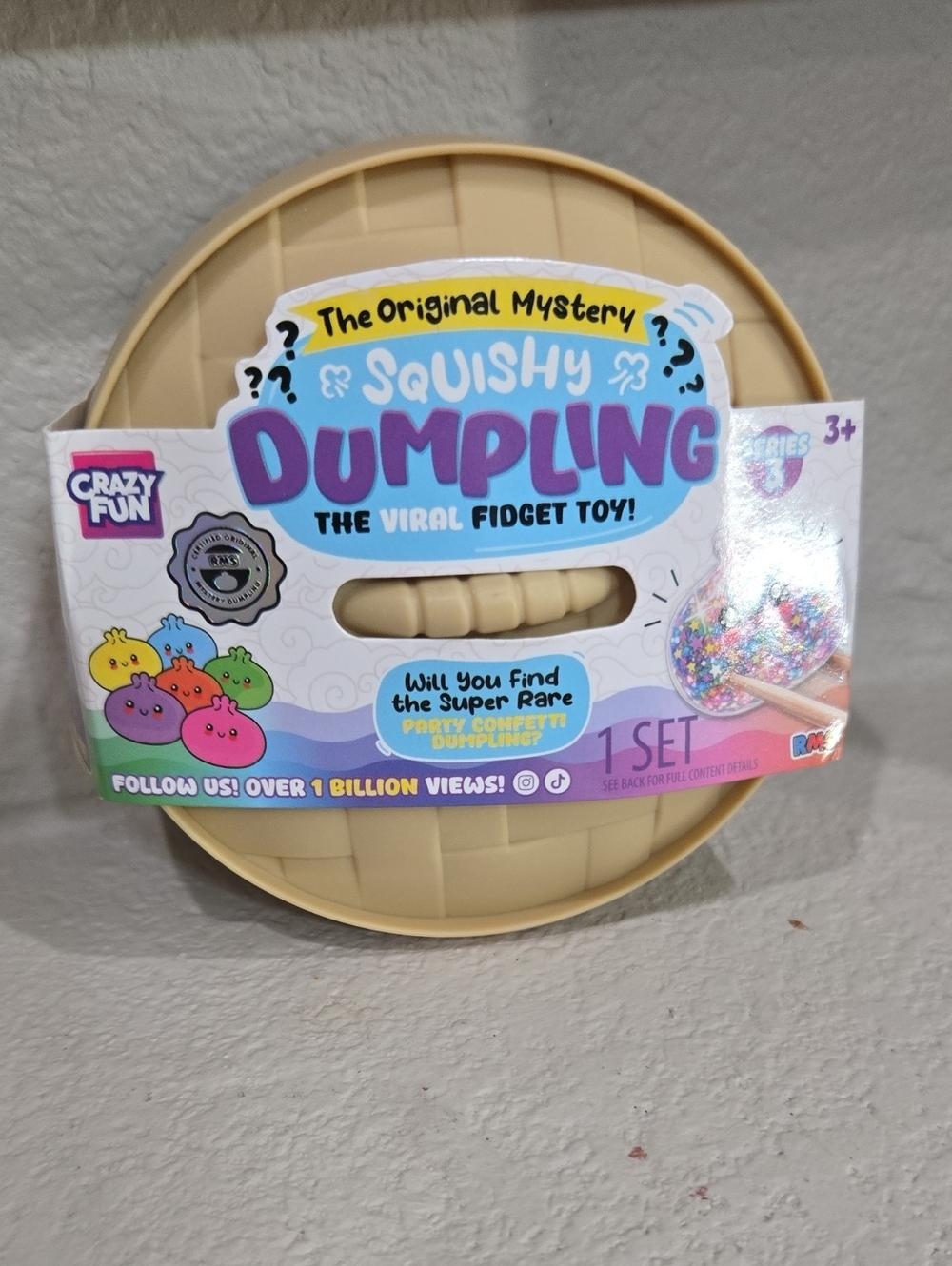 Cute Crazy Fun Yellow Dumpling Squishi Toy.